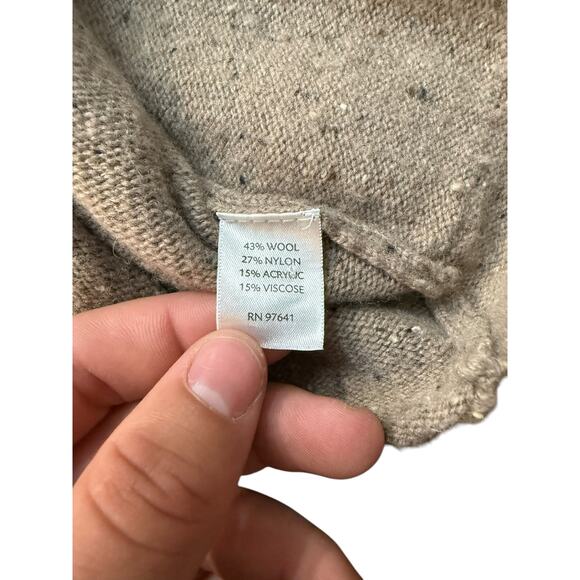 Purejill Women's Gray Oversized Wool Blend Cardigan Sweater Size Large - Picture 3 of 3